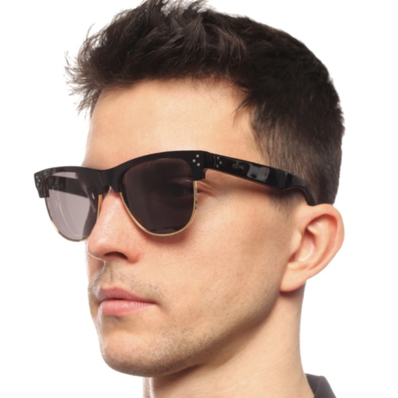 CELINE 54mm Browline Round Sunglasses brown main image 6